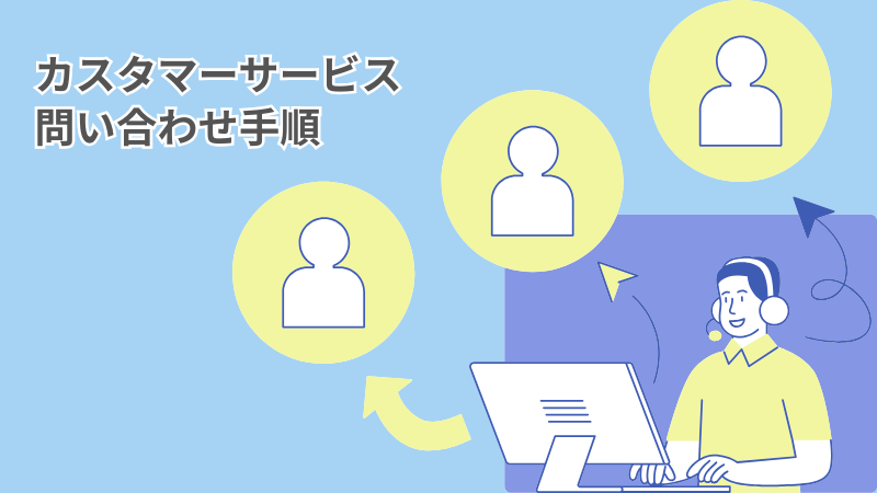 カスタマーサービス 問い合わせ手順